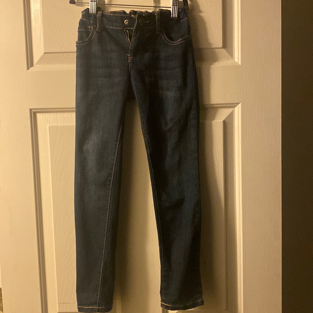 Dark blue jeans